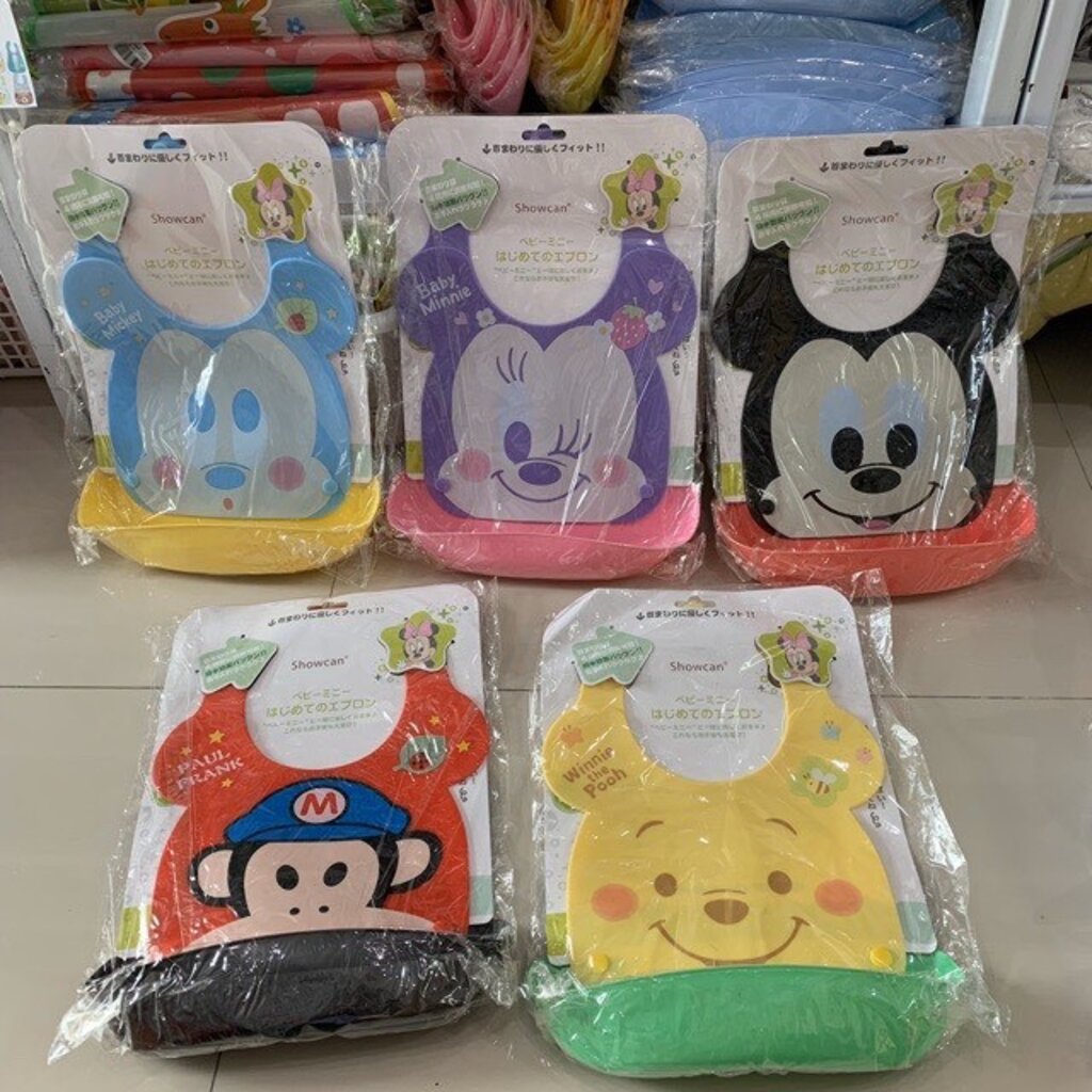 ถาดกันเปื้อน-พลาสติก-disney-mickey-minnie-pooh-paul-frank