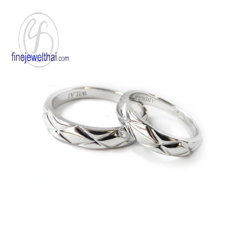 แหวนเงิน-แหวนคู่-เงินแท้925-แหวนหมั้น-แหวนแต่งงาน-couple-silver-wedding-ring-finejewelthai-rc119600