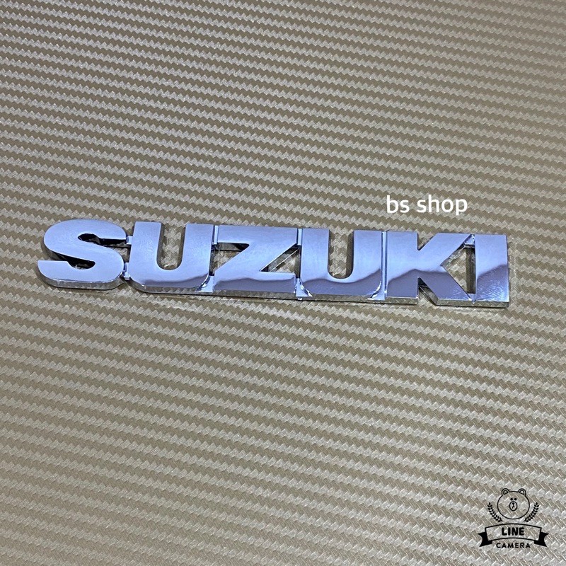 โลโก้-suzuki-ขนาด-2-7-x-15-5-cm-สีชุบโครเมี่ยม-ราคาต่อชิ้น