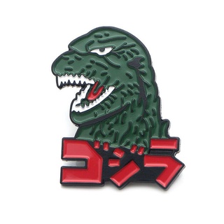เข็มกลัดโลหะ รูปการ์ตูนอนิเมะ Godzilla Monsters Enamel Pins สําหรับกระเป๋าเป้สะพายหลัง หมวก