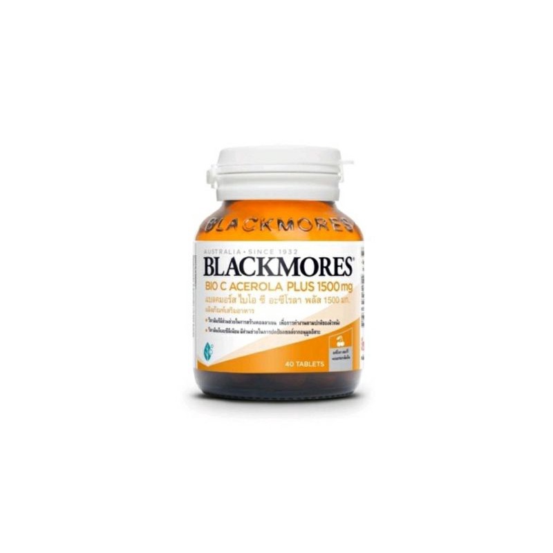 blackmores-c-acerola-plus-1500mg-40-เม็ด-วิตามินซี-แบลคมอร์ส-อะเซโรล่า-พลัส-สร้างคอลลาเจน-ผิวสวย-กระจ่างใส