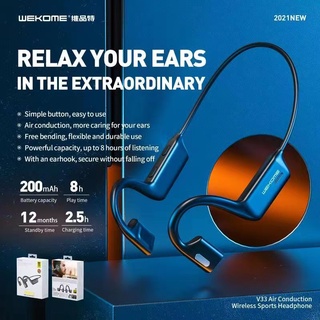 NEW WEKOME V33 หูฟังชนิดใส่ในหู Air Bone Conduction หูฟังไร้สาย Bluetooth Sports