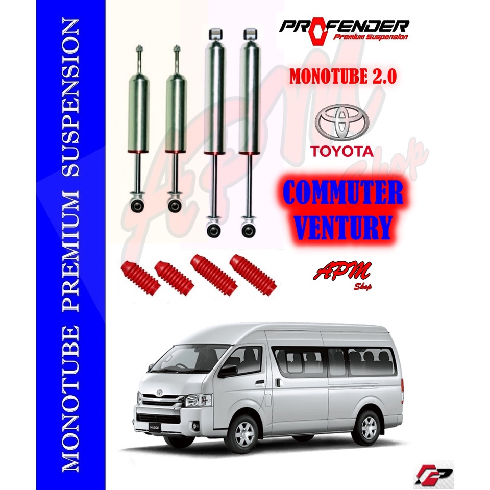 โช้คอัพ-monotube-ใส่รถตู้-toyota-commuter-by-profender