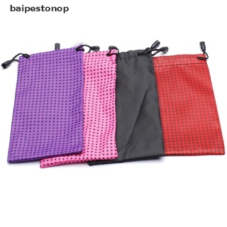 [baipestonop] 1 ชิ้น / เซต ออกแบบแบบสุ่ม กระเป๋าแว่นกันแดด กระเป๋าผ้า ทําความสะอาด เคสแว่นตาออปติคอล ♨ขายดี