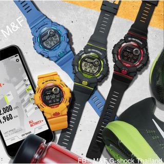 GBD-800นาฬิกาข้อมือกีฬาผู้ชายสายเรซินG-shock G-SQUAD Bluetooth® =นับก้าว +แคลอรีเผาผลาญร