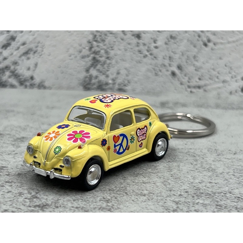 Kinsmart Display Tray 2″ – 1967 Volkswagen Classical Beetle Keychain in ...