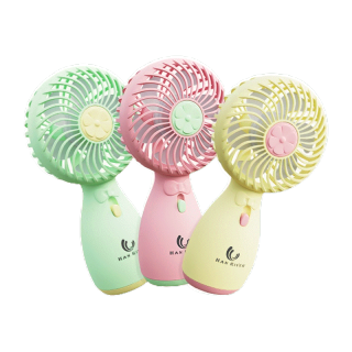 [ลูกค้าใหม่฿1.-]HAN RIVER พัดลมพกพา MINI FAN ลมพัดแรง สายชาร์จUSB พัดลมกลางแจ้ง HRFS04GN