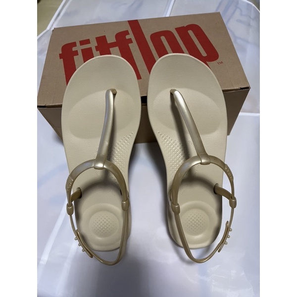 FITFLOP รองเท้าแตะรัดส้นผู้หญิง IQUSHION SPLASH - PEARLISED สี GOLD ...