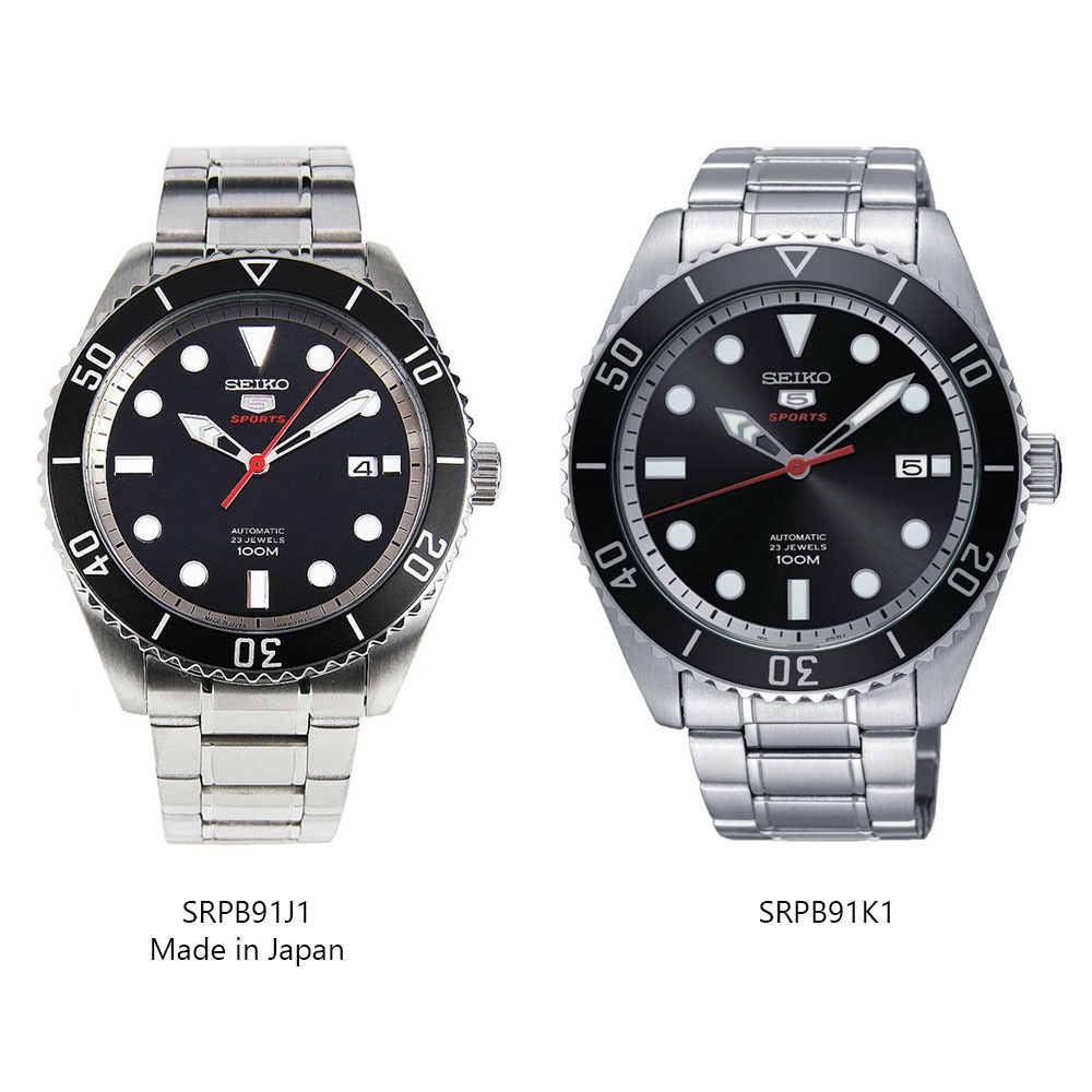 SEIKO นาฬิกาข้อมือผู้ชาย สายสแตนเลส รุ่น SRPB91,SRPB91K,SRPB91K1,SRPB91J,SRPB91J1  - สีเงิน | Shopee Thailand