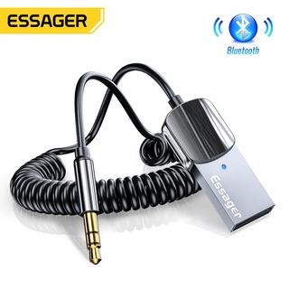 ภาพขนาดย่อของสินค้าEssager อะแดปเตอร์รับสัญญาณเสียงบลูทูธ 5.0 Aux Usb To 3.5 มม. แจ็คไมโครโฟน สําหรับเครื่องรับสัญญาณบลูทูธรถยนต์