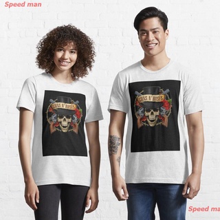 ราคาระเบิดSpeed man roses band rock Essential T-Shirt เสื้อguns n roses กันส์แอนด์โรสเซส เสื้อยืดผู้ชาย ผู้ชายS-3XL