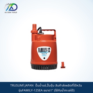 TSURUMI PUMP JAPAN  ปั๊มน้ำแช่,ปั๊มจุ๊ม สินค้าส่งผลิตที่ไต้หวัน รุ่นFAMILY-12SEA ขนาด1