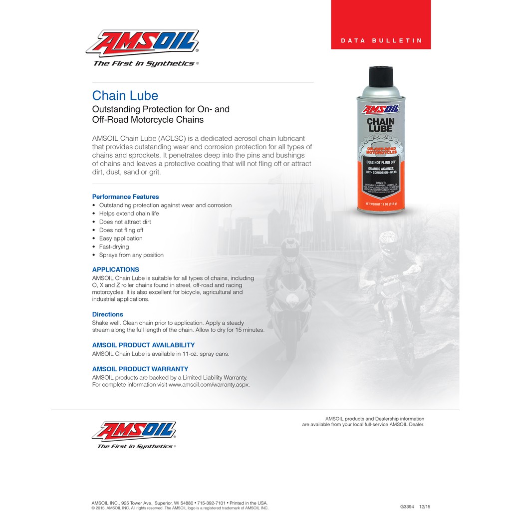 amsoil-chain-lube-น้ำมันหล่อลื่นสำหรับโซ่