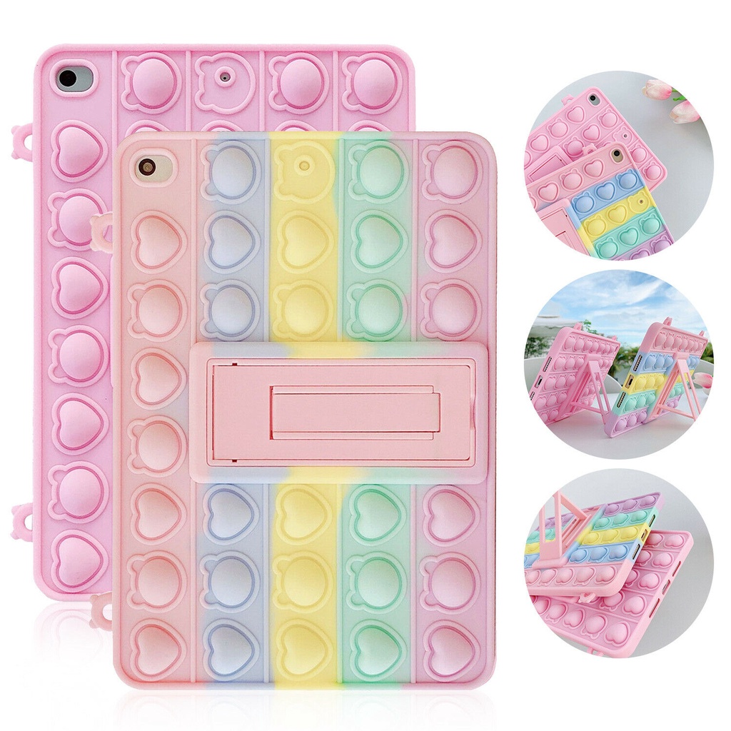 เคสโทรศัพท์มือถือ-pop-it-push-bubble-ทำจากซิลิโคน-หลากสี-พร้อมสายคล้อง-สําหรับ-samsung-galaxy-tab-a-8-0-2019-t290-t295-tab-a7-lite-sm-t220-sm-t225-ขนาด-8-7-นิ้ว