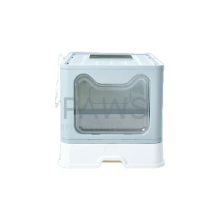 โปรโมชั่น : MYPAWS65 My Paws ห้องน้ำแมว พับเก็บได้ M ไม่เปลืองที่ กระบะทรายแมว ถอดทำความสะอาดได้ Cat Litter Tray