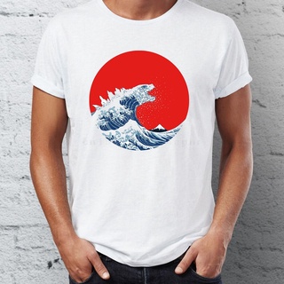 เสื้อยืดแขนสั้น พิมพ์ลาย Hokai Kaiju The Great Wave off Kanagawa Culture แฟชั่นฤดูร้อน สําหรับผู้ชาย