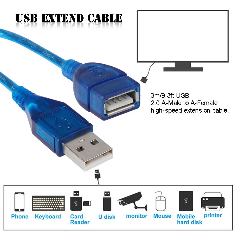 ภาพสินค้าUniversal Usb 2 . 0 Female To Male อะแดปเตอร์สายเคเบิ้ลเชื่อมต่อข้อมูลความเร็วสูงสําหรับ Pc แป้นพิมพ์ / Game Controller จากร้าน marvelousworld.th บน Shopee ภาพที่ 1