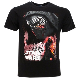 เสื้อยืดโอเวอร์ไซส์ขายดี เสื้อยืดคลาสสิก ลาย Kylo Ren สีดํา LCjjpc39LOebgd46S-3XL