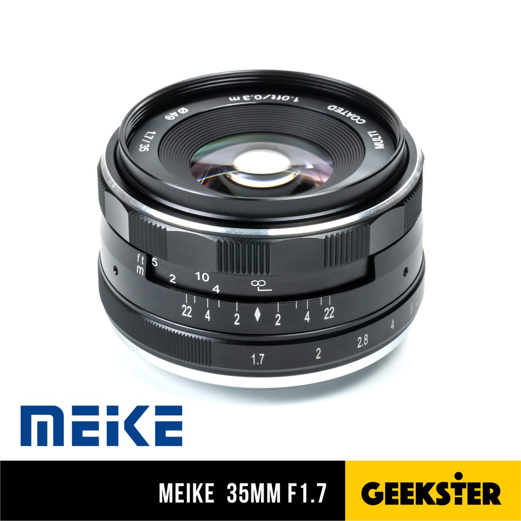 ภาพหน้าปกสินค้าเลนส์ละลาย Meike 35 mm f1.7 ( 35mm 1.7 ) มือหมุน