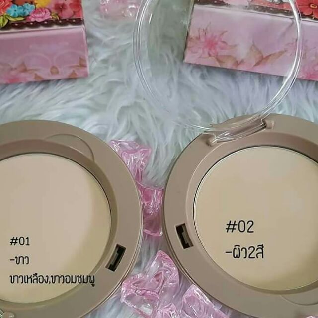 แป้งอัดแข็งผสมรองพื้นผสมรองพื้น-pressed-powder-by-gina-glam