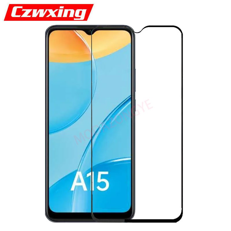 2-pcs-ฟิล์มกระจกนิรภัย-เต็มจอ-oppo-a15-อุปกรณ์กันรอยหน้าจอ-oppo-a15-oppoa15-กระจก-กระจกนิรภัย