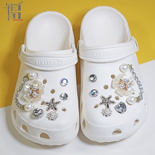 Crocs Jibbitz ชุดจี้รูปปลาดาว ติดกระดุม สําหรับตกแต่งรองเท้า DIY