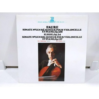 1LP Vinyl Records แผ่นเสียงไวนิล FAURE SONATE NO1EN RÉMINEUR POUR VIOLONCELLE ET PIANO,Op.109  (J16B92)
