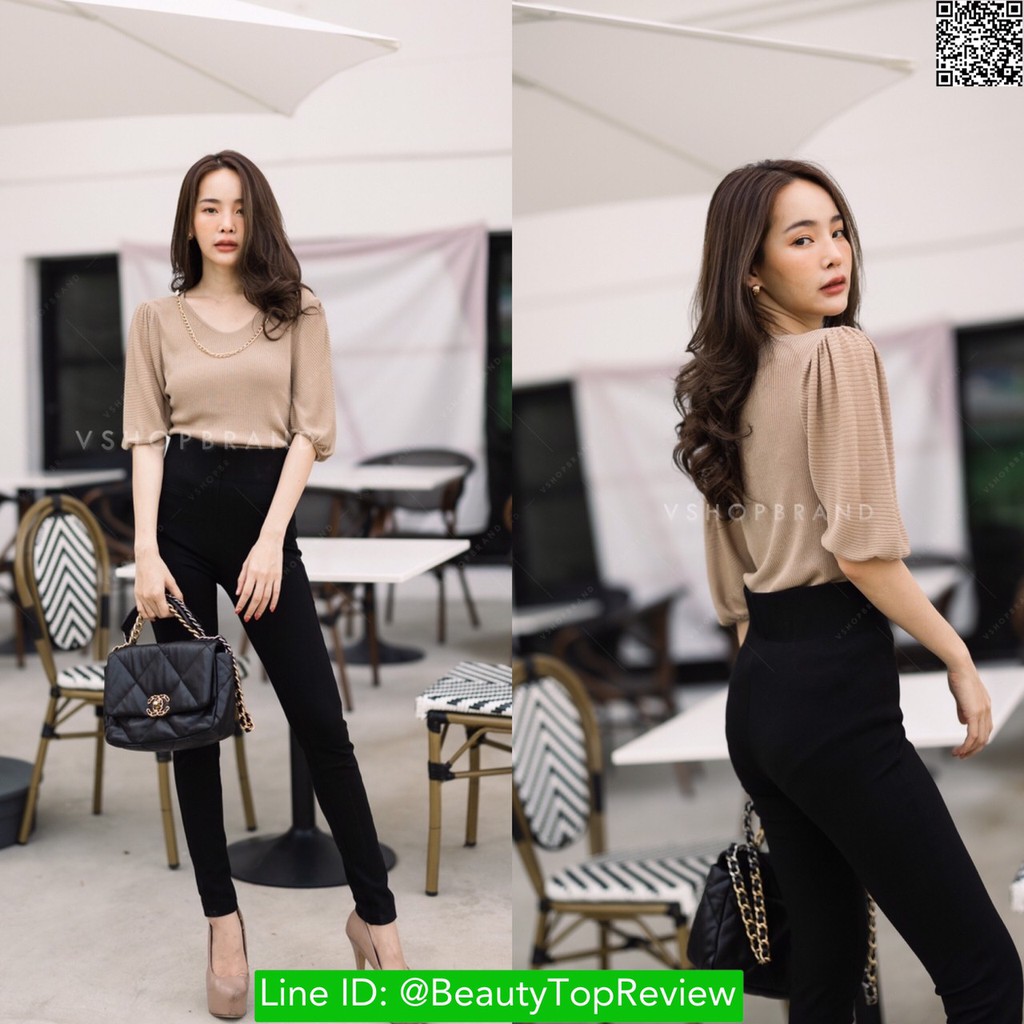 vsh270-brown-เสื้อผ้าริบ-เนื้อผ้ายืด