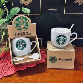 STARBUCKS Tel แก้วมักคลาสสิกสีขาว