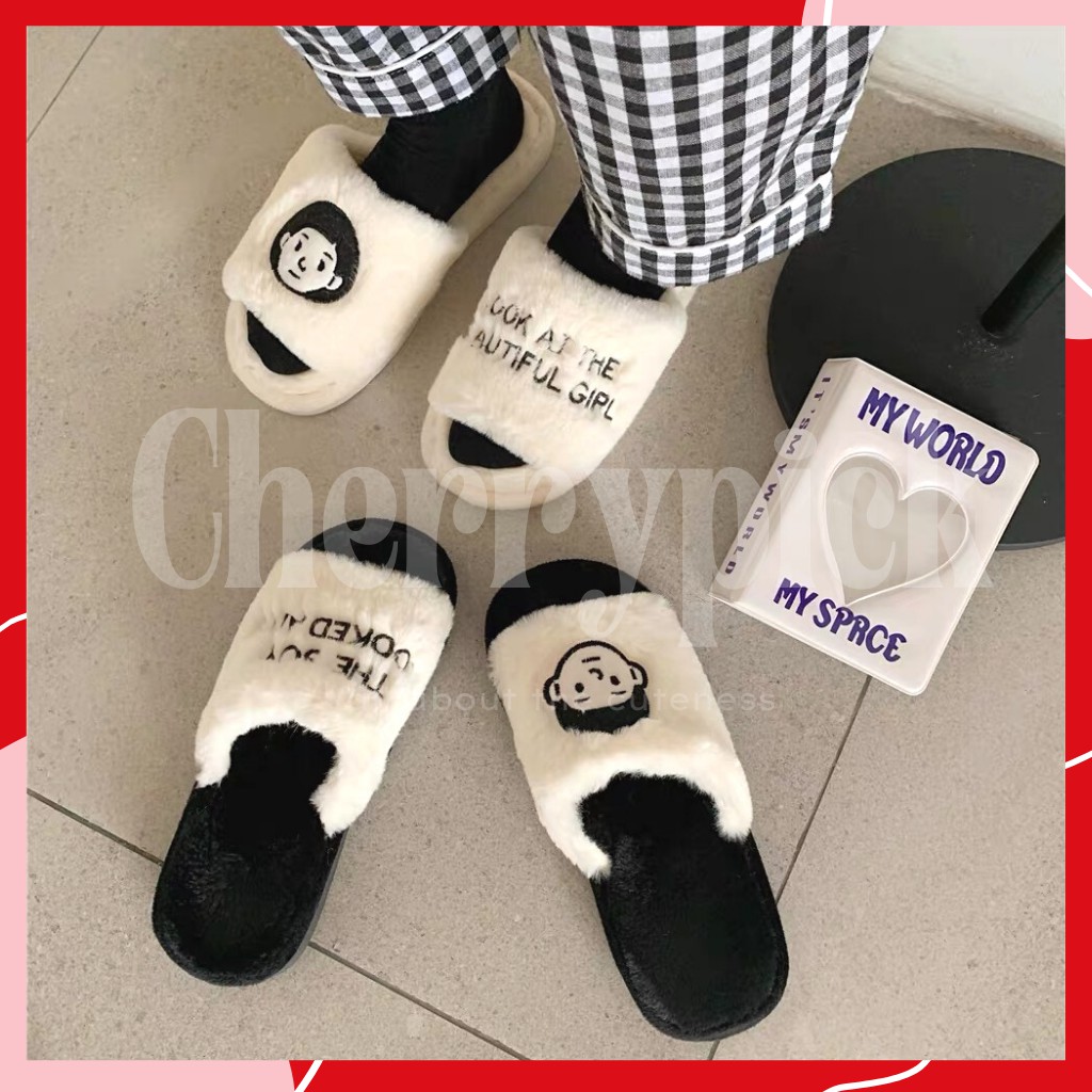 ภาพสินค้ารองเท้าใส่ในบ้าน รุ่น Couple **บวกเพิ่มจากปกติ 1-2 ไซส์** พื้นยาง กันน้ำกันลื่น สลิปเปอร์ slipper จากร้าน cherrypick_official_shop บน Shopee ภาพที่ 4