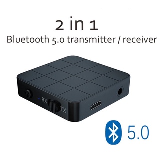 Bluetooth Audio Ver.5.0 (2in1) รับหรือส่ง สัญญาณเสียงผ่านบลูทูช Bluetooth V5.0 TX-RX Wireless Stereo Audio Adapter