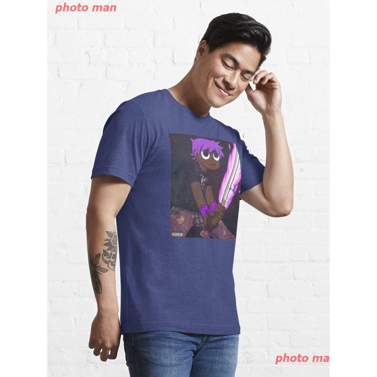 ผู้ชายและผู้หญิง-ผู้ชาย-วงดนตรี-โมเดลระเบิด-สบายๆ-ภาษาญี่ปุ่น-purple-fire-essential-t-shirt-เสื้อคู่-เสื้อยืดลายการ์ตูน