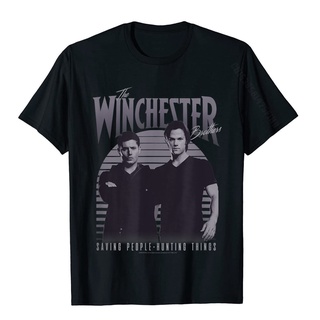 [100% Cotton] เสื้อยืดผ้าฝ้าย พิมพ์ลาย Supernatural The Winchester Brothers สไตล์วินเทจ สําหรับผู้ชาย PHfhjm02BOjjmh45