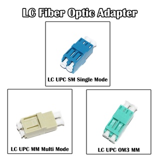50 Pieces LC Duplex UPC/APC Female Fiber Optic Coupler Adapter SM Single Mode MM Multi Mode FTTH/FTTD Networking