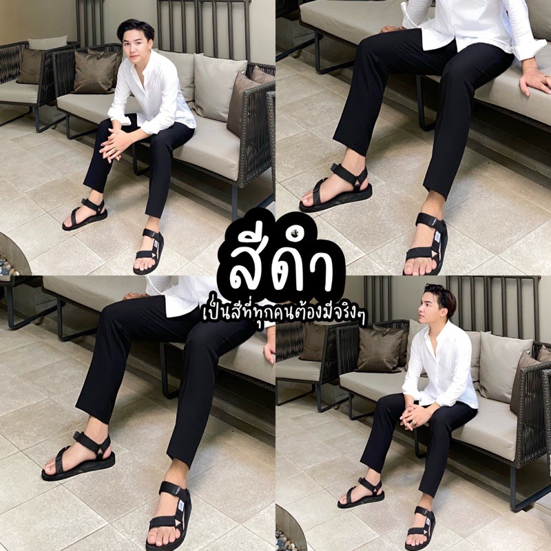 รูปภาพของกางเกงสแล็คสีดำ KACHA BRANDลองเช็คราคา