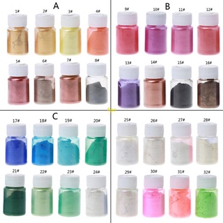 flgo 8 Colors 10g Resin Colorant Powder Mica Pearlescent Pigments Kit Resin Dye Epoxy Resin DIY Color Toning Jewelry Making