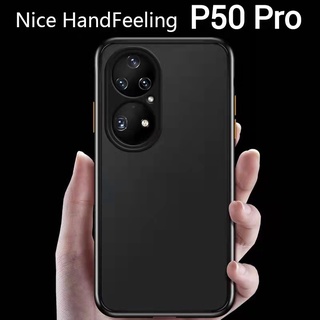 P50Pro 5G(พร้อมส่งในไทย)เคสขอบนิ่มหลังแข็งขุ่นคลุมกล้องHuawei P50 Pro 5G