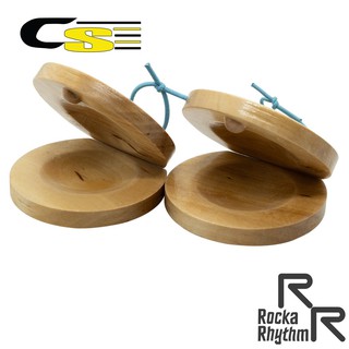 RockaRhythm Wood Castanet แคสทาเน็ต วัสดุไม้ รุ่น G10-2 (1 ชุด มี 2 อัน)