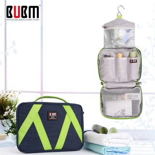 BUBM TGX Small กระเป๋าจัดระเบียบเครื่องสำอาง สบู่ เเชมพู สำหรับเดินทางพร้อมที่เเขวนในตัว Toiletries Bag