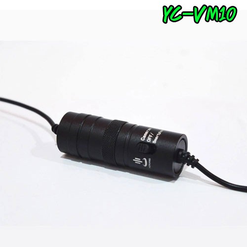 yc-vm10-clip-on-microphone-3-5mm-ไมค์หนีบเสื้อ-ไลฟ์สด-คาราโอเกะ-วีดีโอคอนเฟอร์เร้นซ์