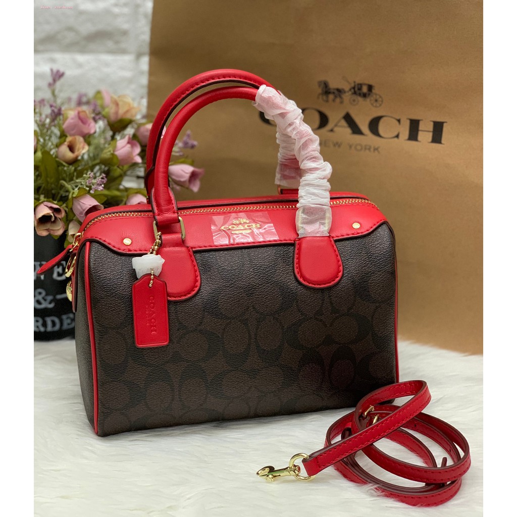 แท้-coach-f58312-mini-bennett-satchel-in-signature