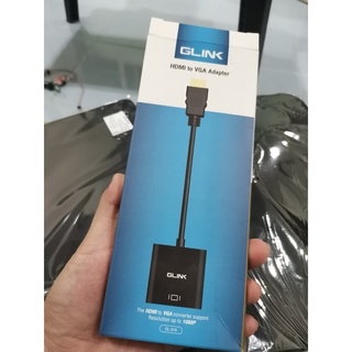 ส่งจากไทย Glink GL-019 HDMI to VGA Adapter HDTV TO VGA สายแปลงสัญญาณ HDTV เป็น VGA GL019 สายแปลงสัญญาณภาพ