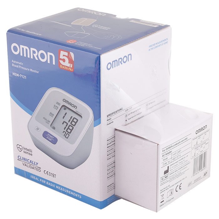 ของแท้-omron-เครื่องวัดความดัน-รุ่น-hem-7121-แถม-adapter-ฟรี-รับประกัน-5ปี