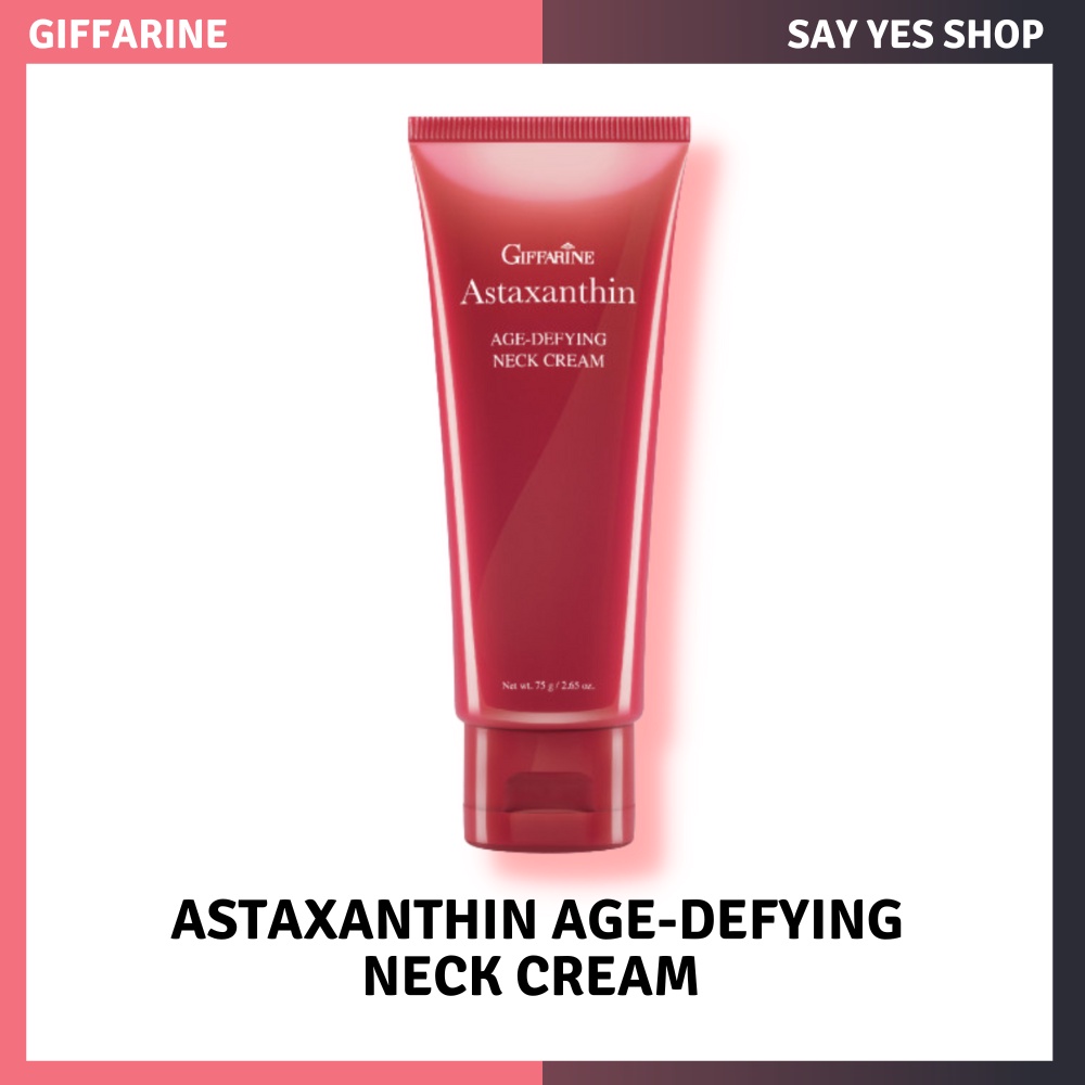 Astaxanthin Agedefying neck cream ครีมบำรุงผิวสูตรเข้มข้นพิเศษ ฟื้นฟูผิวบริเวณลำคอกระชับ ไม่