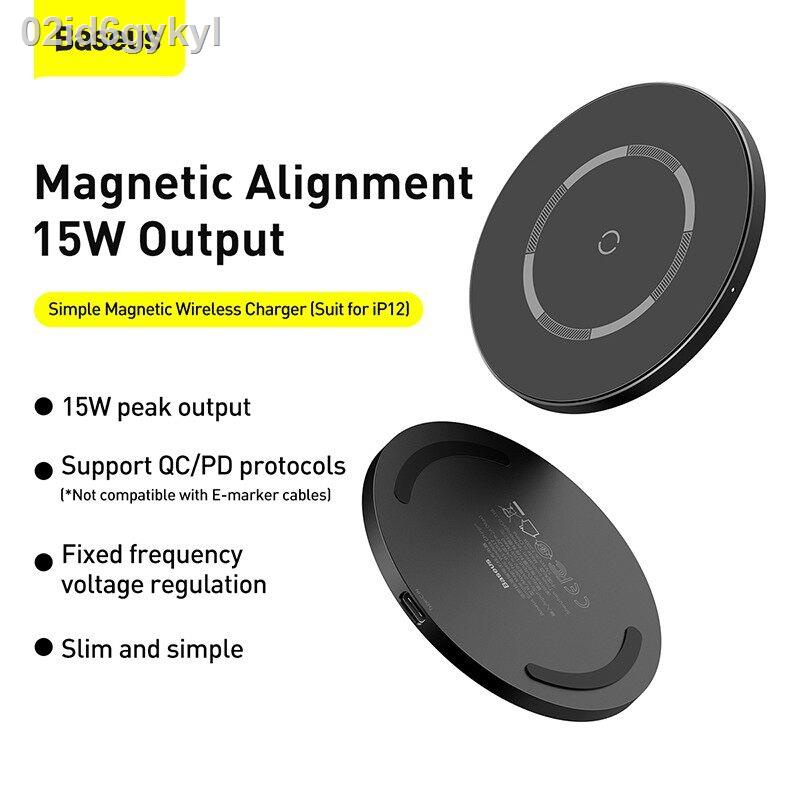 baseus-แท่นชาร์จไร้สาย-ชาร์จด่วน-ชาร์จเร็ว-15w-simple-magnetic-wireless-charger