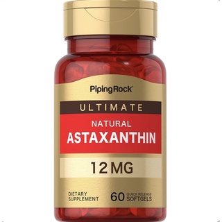 PipingRock Astaxanthin 12 mg. 60 Softgels (แอสตร้าแซนติน)
