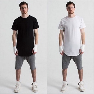 ภาพหน้าปกสินค้าเสื้อยืด แนวสตรีท  European and American men\'s arc hem T-shirt ชายเสื้อโค้ง ที่เกี่ยวข้อง