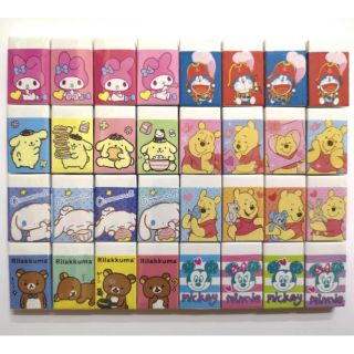 (4ก้อน)ยางลบลายการ์ตูนลิขสิทธิ์ Sanrio