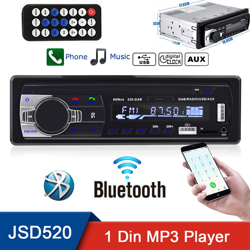 เครื่องเล่น-mp3-วิทยุ-fm-บลูทูธ-24v-1-din-สําหรับรถยนต์