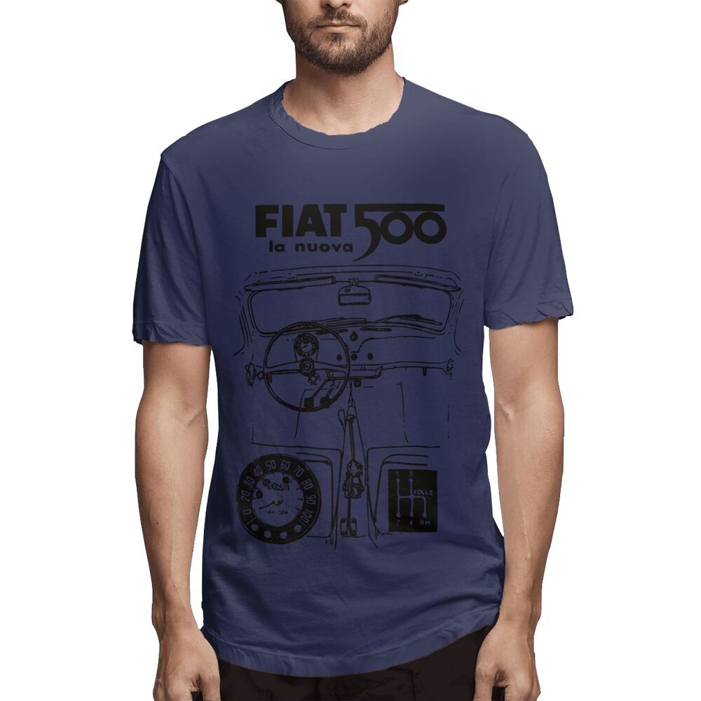 fiat-500-เสื้อยืด-สีกากี-แฟชั่นฤดูร้อน-สําหรับผู้ชาย